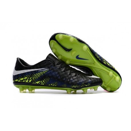 Nike Hypervenom Phinish FG Chaussures Football Noir Vert