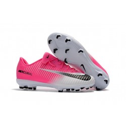 Nike Mercurial Vapor XI FG ACC Chaussures Foot Rose Blanc Noir