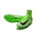 Nouveaux Crampons Football Nike Mercurial Superfly 5 FG ACC Vert Noir