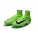 Nouveaux Crampons Football Nike Mercurial Superfly 5 FG ACC Vert Noir