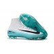 Nouveaux Crampons Football Nike Mercurial Superfly 5 FG ACC Blanc Bleu Noir