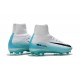 Nouveaux Crampons Football Nike Mercurial Superfly 5 FG ACC Blanc Bleu Noir