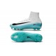 Nouveaux Crampons Football Nike Mercurial Superfly 5 FG ACC Blanc Bleu Noir