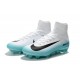 Nouveaux Crampons Football Nike Mercurial Superfly 5 FG ACC Blanc Bleu Noir