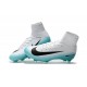 Nouveaux Crampons Football Nike Mercurial Superfly 5 FG ACC Blanc Bleu Noir