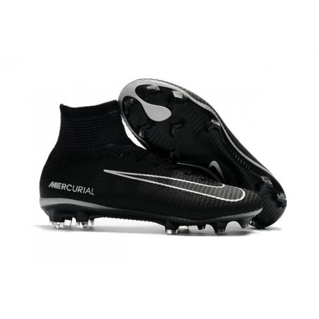 Nouveaux Crampons Football Nike Mercurial Superfly 5 FG ACC Noir Gris