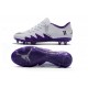 Nike Hypervenom Phinish FG Chaussures Football Blanc Violet