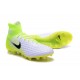 Nike Magista Obra 2 FG Homme 2017 Crampon de Football Blanc Jaune