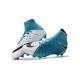 Chaussure de Foot Nike HyperVenom Phantom 3 FG Bleu Blanc