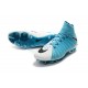 Chaussure de Foot Nike HyperVenom Phantom 3 FG Bleu Blanc