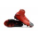 Chaussure de Foot Nike HyperVenom Phantom 3 FG Rouge Gris