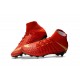 Chaussure de Foot Nike HyperVenom Phantom 3 FG Rouge Or