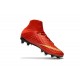 Chaussure de Foot Nike HyperVenom Phantom 3 FG Rouge Or