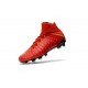 Chaussure de Foot Nike HyperVenom Phantom 3 FG Rouge Or