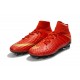 Chaussure de Foot Nike HyperVenom Phantom 3 FG Rouge Or