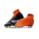 Chaussure de Foot Nike HyperVenom Phantom 3 DF FG Orange Bleu