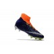Chaussure de Foot Nike HyperVenom Phantom 3 DF FG Orange Bleu
