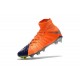 Chaussure de Foot Nike HyperVenom Phantom 3 DF FG Orange Bleu