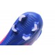 Nike Mercurial Superfly V FG Nouvelle Chaussures de Foot Rose Bleu Blanc