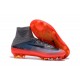 Nike Mercurial Superfly V FG Nouvelle Chaussures de Foot Gris Hematite Noir