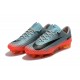 Nike Mercurial Vapor XI FG ACC Chaussures Foot Gris Orange Noir