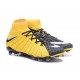 Chaussure de Foot Nike HyperVenom Phantom 3 FG Jaune Noir