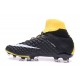 Chaussure de Foot Nike HyperVenom Phantom 3 FG Jaune Noir