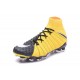 Chaussure de Foot Nike HyperVenom Phantom 3 FG Jaune Noir