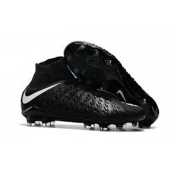 Chaussure de Foot Nike HyperVenom Phantom 3 FG Noir Blanc