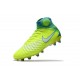 Chaussure de Foot Nouvelles Nike Magista Obra II FG - Volt Blanc Bleu