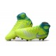 Chaussure de Foot Nouvelles Nike Magista Obra II FG - Volt Blanc Bleu