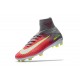 Nike Mercurial Superfly V FG Nouvelle Chaussures de Foot Rose Gris