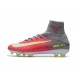 Nike Mercurial Superfly V FG Nouvelle Chaussures de Foot Rose Gris