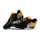 Chaussure de Foot Nouvelles Nike Tiempo Legend VII FG Cuir - Noir Jaune