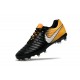 Chaussure de Foot Nouvelles Nike Tiempo Legend VII FG Cuir - Noir Jaune