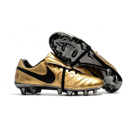 Chaussure de Foot Nouvelles Nike Tiempo Totti X Roma Or