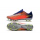 Nike Nouveau Crampon Football Mercurial Vapor 11 FG - Carmin Chrome Bleu