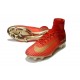 Nike Mercurial Superfly V FG Nouvelle Chaussures de Foot Rouge Or