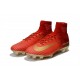 Nike Mercurial Superfly V FG Nouvelle Chaussures de Foot Rouge Or