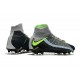 Nike Crampon Football Nouvel 2017 HyperVenom Phantom III DF FG Gris Vert