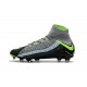 Nike Crampon Football Nouvel 2017 HyperVenom Phantom III DF FG Gris Vert