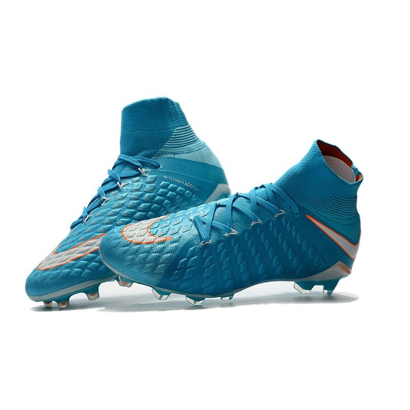 Variedad Mendigar Tratado Nike Crampon Football Nouvel 2017 HyperVenom Phantom III DF FG Bleu Blanc