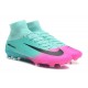 Crampons de Football Homme Nouveau Nike Mercurial Superfly V FG Bleu Rose