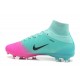 Crampons de Football Homme Nouveau Nike Mercurial Superfly V FG Bleu Rose