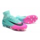 Crampons de Football Homme Nouveau Nike Mercurial Superfly V FG Bleu Rose