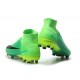 Nike Mercurial Superfly V FG Nouvelle Chaussures de Foot Vert Noir