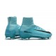 Crampons de Football Homme Nouveau Nike Mercurial Superfly V FG Bleu Noir