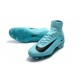 Crampons de Football Homme Nouveau Nike Mercurial Superfly V FG Bleu Noir
