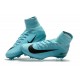 Crampons de Football Homme Nouveau Nike Mercurial Superfly V FG Bleu Noir