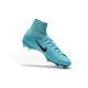 Crampons de Football Homme Nouveau Nike Mercurial Superfly V FG Bleu Noir